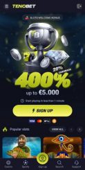 Tenobet Casino mobile screenshot