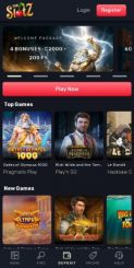 TheSlotz Casino mobile screenshot
