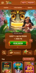 Tiki Casino mobile screenshot