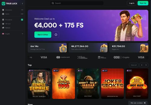 Trueluck Casino desktop screenshot