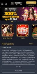 Vegas Crest Casino mobile screenshot