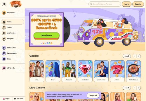 VinylCasino desktop screenshot
