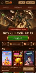 Wild Robin Casino mobile screenshot