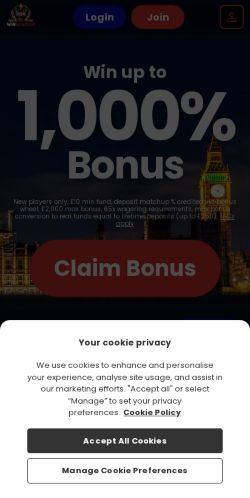 Win Windsor Casino mobile screenshot