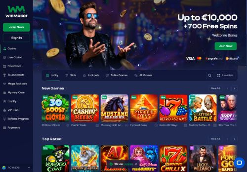 WinMaker Casino desktop screenshot