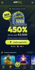Winzter Casino mobile screenshot